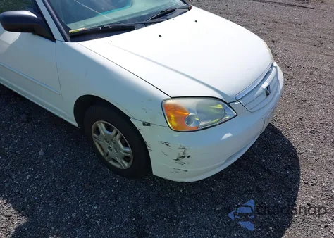 2002 Honda Civic Lx из США, поврежденный, VIN 2HGES16552H611246